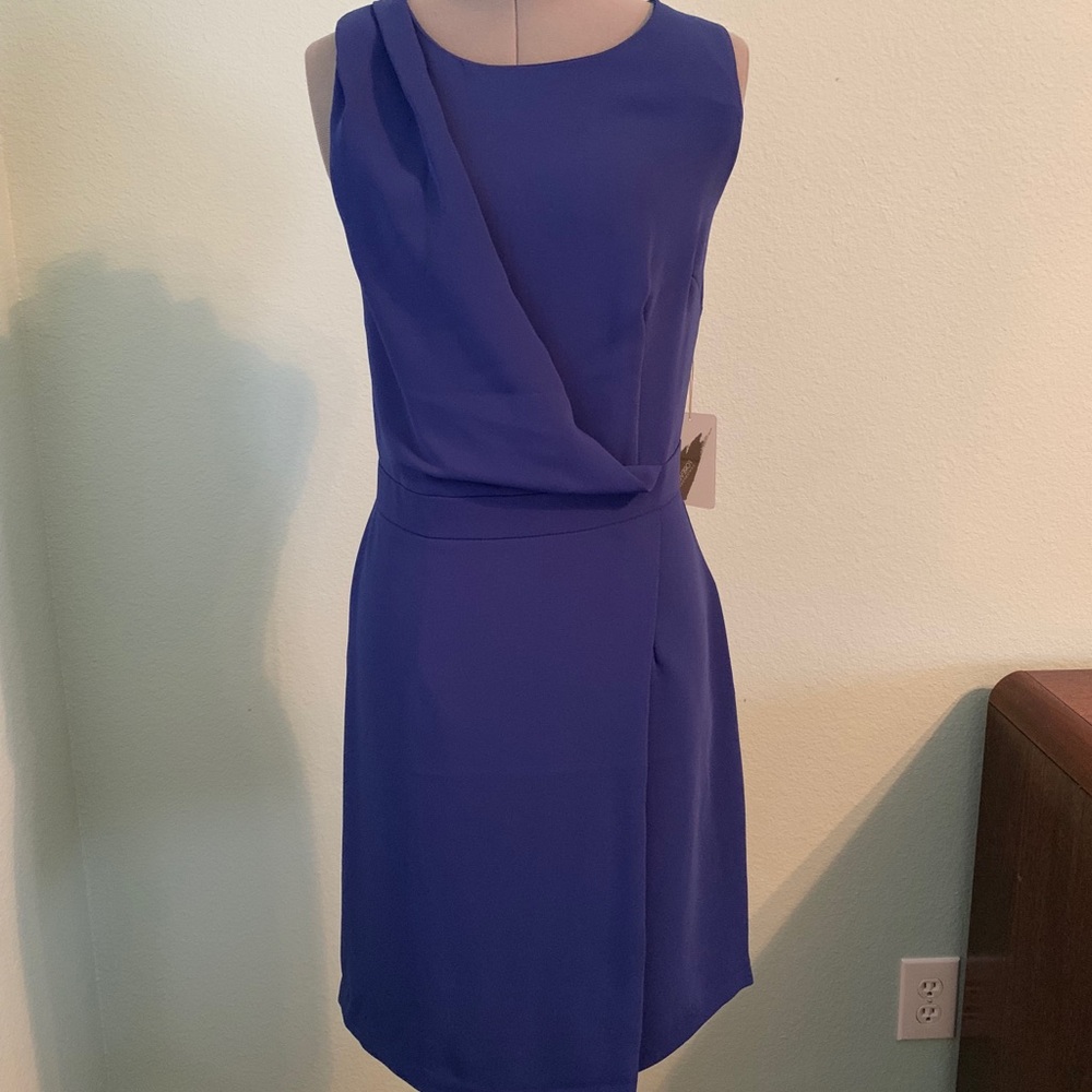 NEW Forever 21 Royal Purple Silk Shift Dress